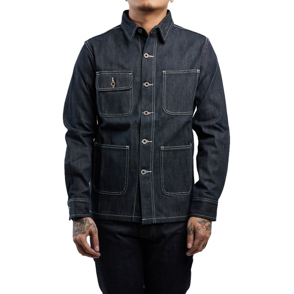 Japanese Selvedge | Chore Coat | Nama Denim | Size Medium Denim Jacket - Picture 8 of 10
